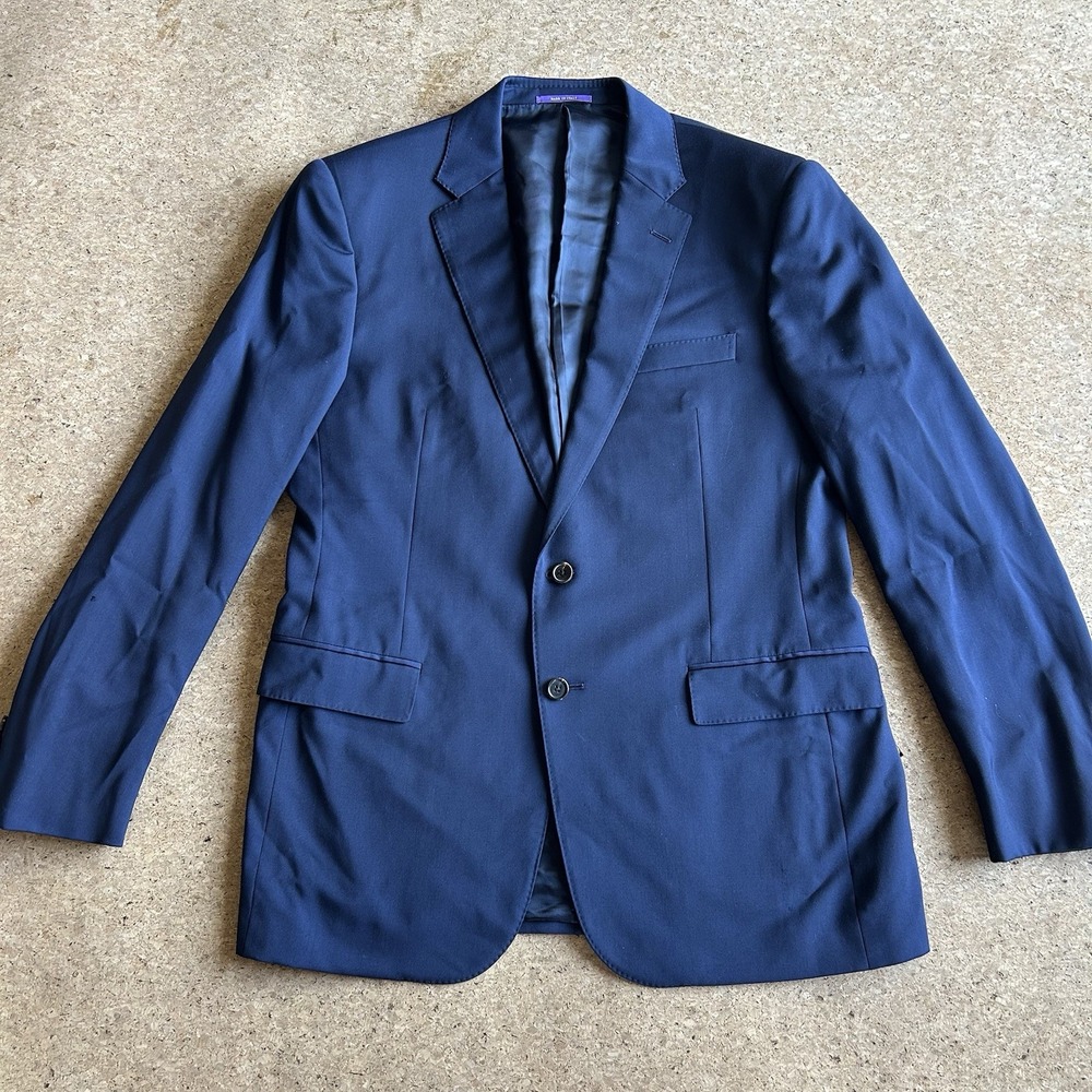 Ralph Lauren Purple Label Classic Navy Men's Suit  Jacket And Pants 42 Regular